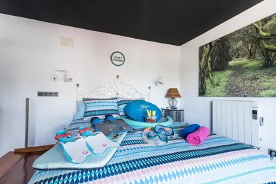 Cama o camas de una habitación en Loft La Fuente