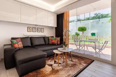 Zona de estar de Modern & Elegant Loft