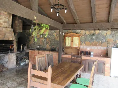 Zona de estar de Vivelorural casa en Valle de Chira con piscina