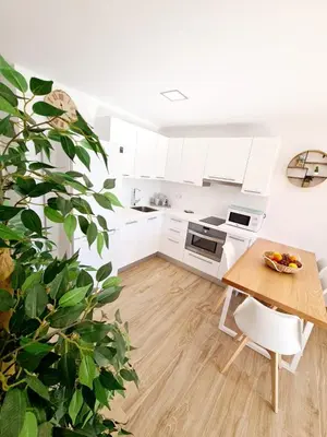 Una cocina o zona de cocina en Sea View