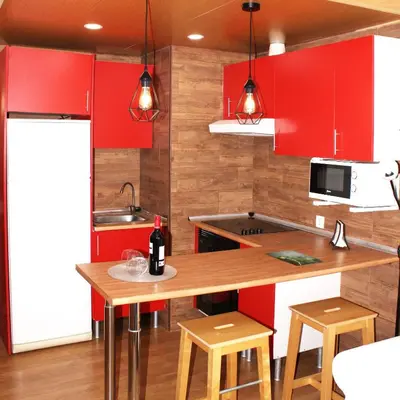Una cocina o zona de cocina en Sea Friendly Holiday Home