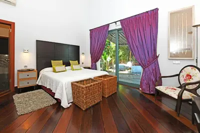 Cama o camas de una habitación en Salobre Imperial La Canela