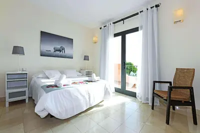 Cama o camas de una habitación en Salobre Morro Golf 10