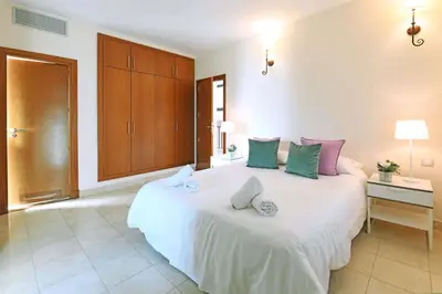 Cama o camas de una habitación en Salobre Morro Golf 7