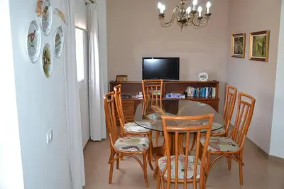 Una televisión o centro de entretenimiento en Ático San Miguel