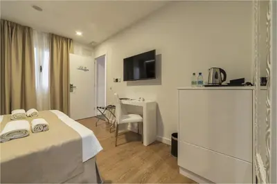 Una cocina o zona de cocina en Hotel Ciudad del Mar