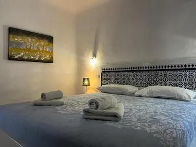 Cama o camas de una habitación en Amazing Apartment Altamar 2