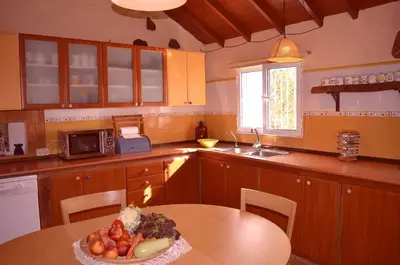 Una cocina o zona de cocina en Villa el Manantial