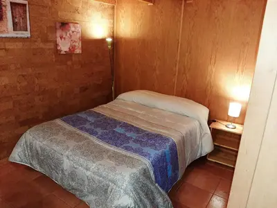 Cama o camas de una habitación en Villa el Manantial