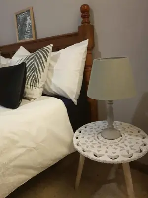 Cama o camas de una habitación en Vivienda Vacacional La Aldea de San Nicolas