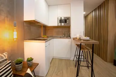 Una cocina o zona de cocina en Bohemian Loft - Las Canteras Beach