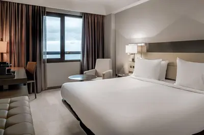 Cama o camas de una habitación en AC Hotel Iberia Las Palmas by Marriott