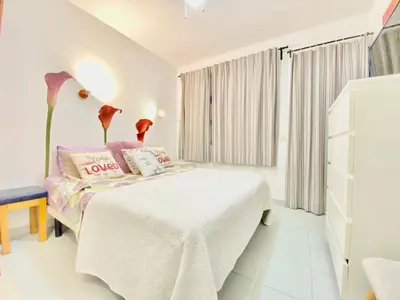 Cama o camas de una habitación en Bungalow Playmar