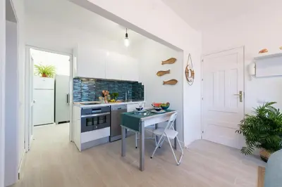 Una cocina o zona de cocina en Casa Antonia by the beach Melenara