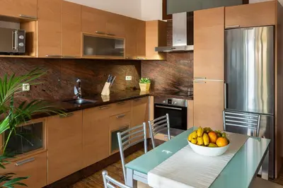 Una cocina o zona de cocina en Apartamento a pie de playa