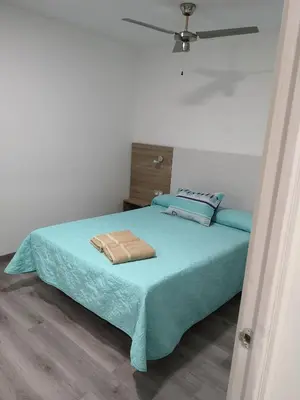 Cama o camas de una habitación en Apartamento la piedra viva 1 arinaga