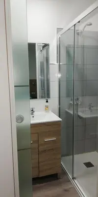 Un baño de Apartamento la piedra viva 1 arinaga