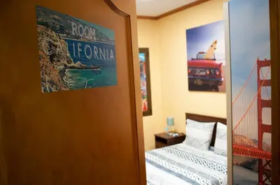 Cama o camas de una habitación en Room in My Vintage Home