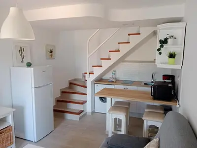 Una cocina o zona de cocina en Bungalow Duna Flor Maspalomas