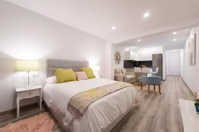 Cama o camas de una habitación en Sony Cosi Loft Canteras