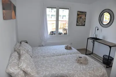 Cama o camas de una habitación en Área Ciudad Playa del Inglés