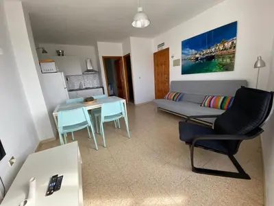 Una cocina o zona de cocina en Las Brisas Mogan Apartamentos