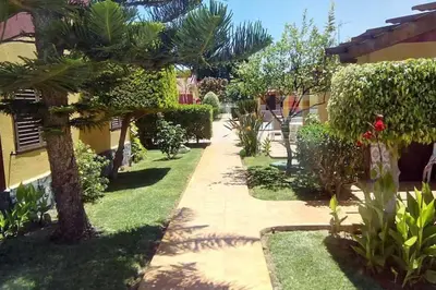 Jardín al aire libre en Bungalow Villa Golf Maspalomas