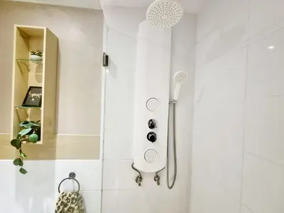 Un baño de TOP 2 Sun Club bungalow terraza