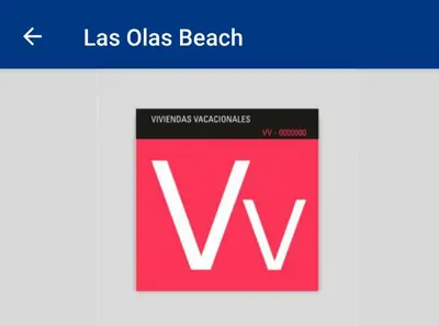 Certificado, premio, señal o documento que está expuesto en Las Olas Beach