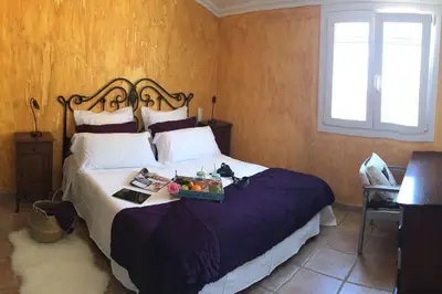 Cama o camas de una habitación en Chalet Canarias