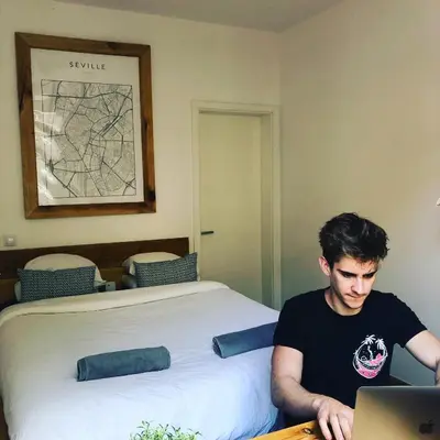 Cama o camas de una habitación en Columbus Apartments Co-Living