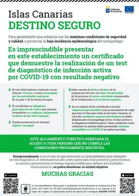 Certificado, premio, señal o documento que está expuesto en Charming house in Teror with garden