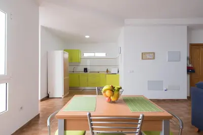 Una cocina o zona de cocina en Apartamentosánchez