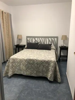 Cama o camas de una habitación en Islas Malvinas 39 Atico F