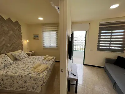 Cama o camas de una habitación en Sunrise Apartment - Playa del Inglés