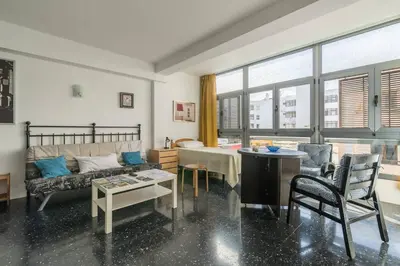 Zona de estar de Loft moderno y luminoso al lado de Las Canteras