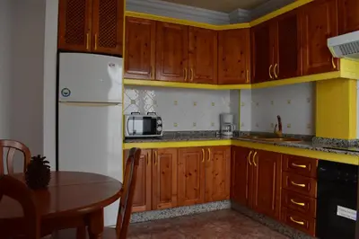 Una cocina o zona de cocina en La Fonda Aeropuerto