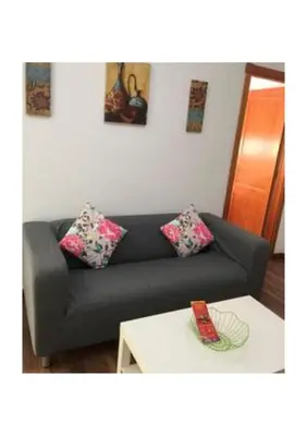 Zona de estar de Apartamentos cerca del Aeropuerto