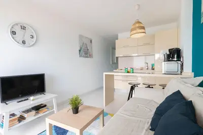 Una cocina o zona de cocina en Blue Vista Apartment