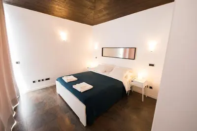 Cama o camas de una habitación en Sunny and quiet duplex