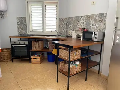 Una cocina o zona de cocina en Amber House