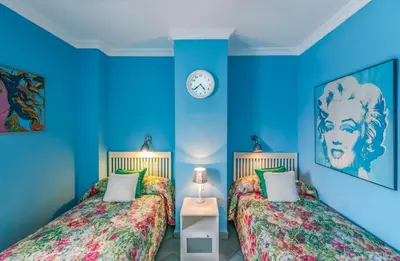 Cama o camas de una habitación en Ático en primera linea Las Canteras