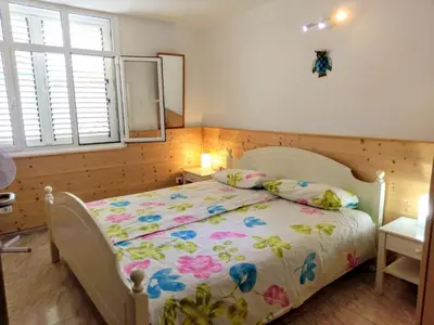 Cama o camas de una habitación en Arguineguin, Ferienhaus direkt am Meer, Casa Perchel