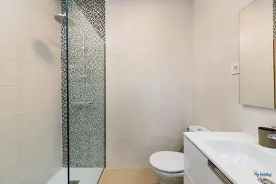 Un baño de Blue Beach