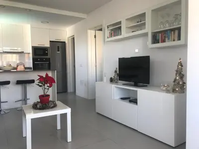 Una cocina o zona de cocina en Apartamento Los Mangos 34