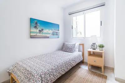 Cama o camas de una habitación en San Juan Fresh Flat