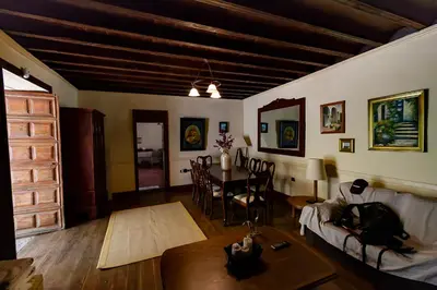 Zona de estar de Casa Patio Canario SXVII