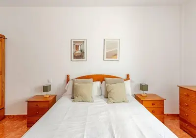 Cama o camas de una habitación en Playa Azul: Amplio y luminoso con vistas al mar