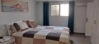 Cama o camas de una habitación en Villa Tauro Beach & Golf