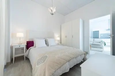 Cama o camas de una habitación en La Rama puerto de las Nieves Vivienda Vacacional